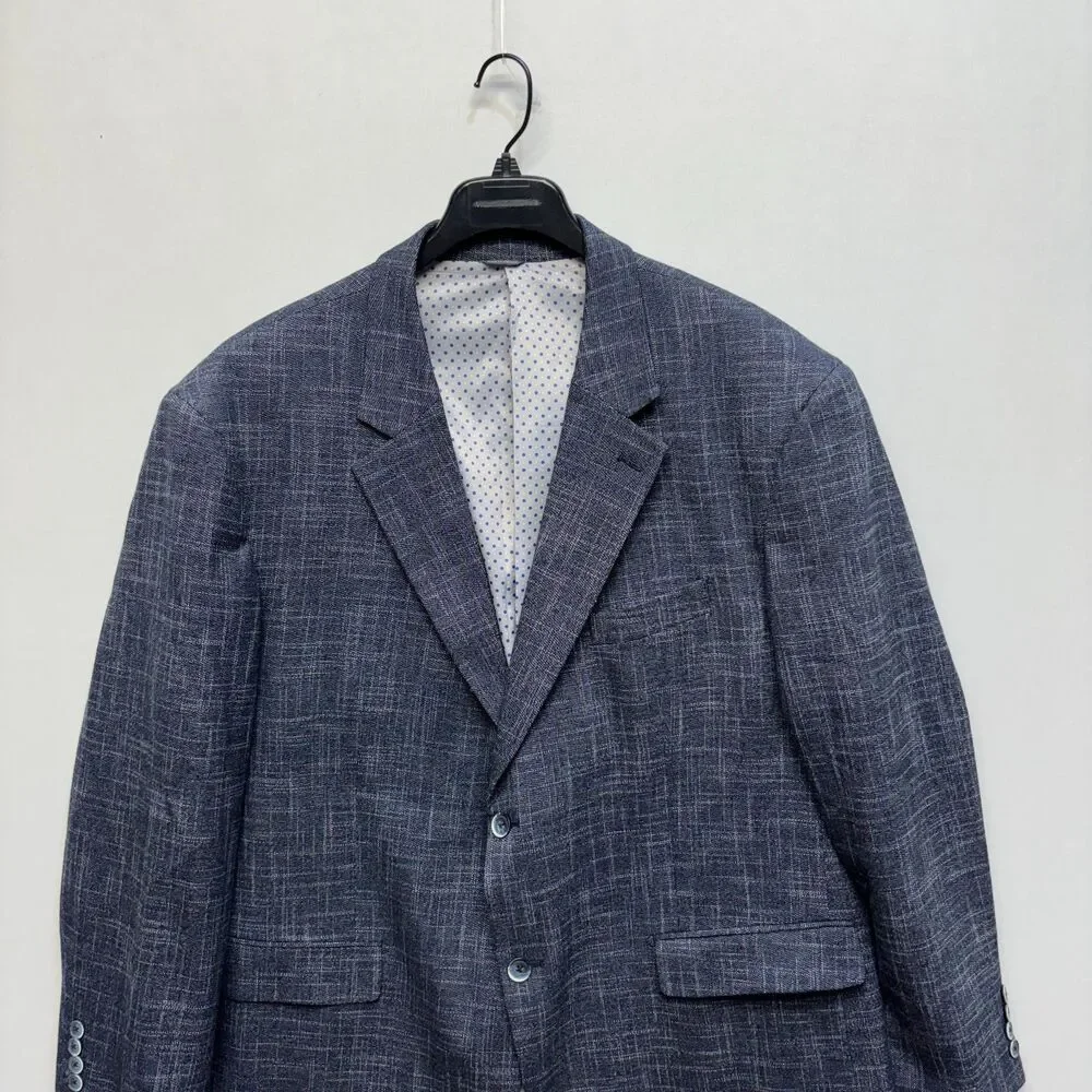 Oak Hill Men Blazer Jacket Size XXL 2XL 50R / 52R Polyester Blend C085 -26